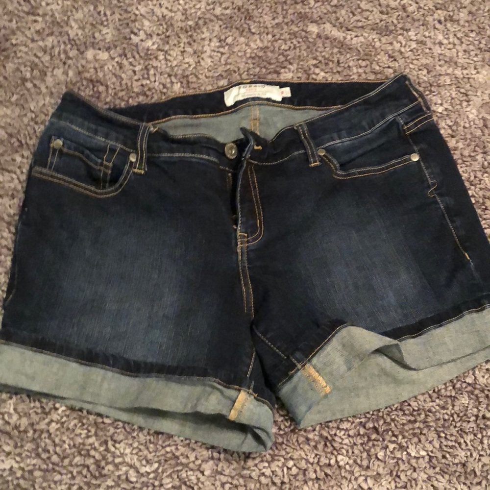 Dark Wash Jean Shorts